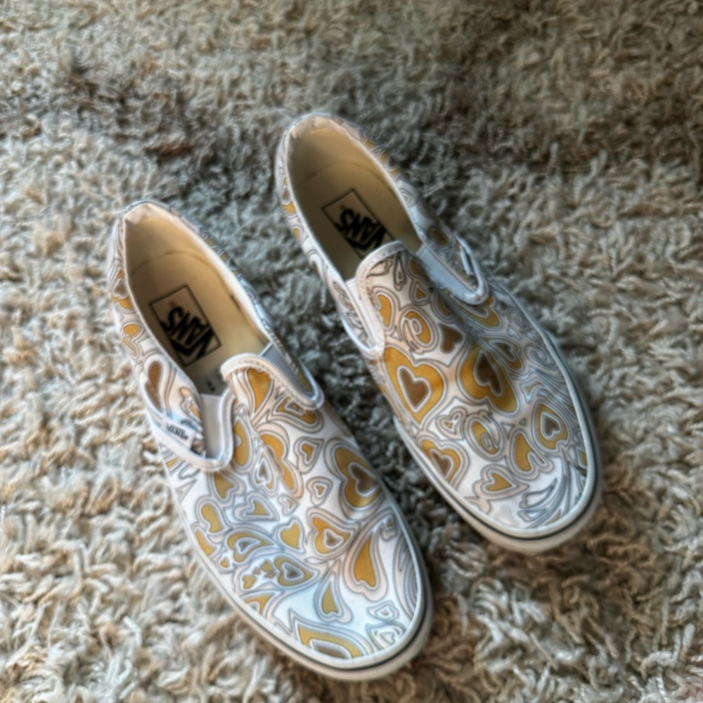 Vans  Slip-On Shoes - White and Gold